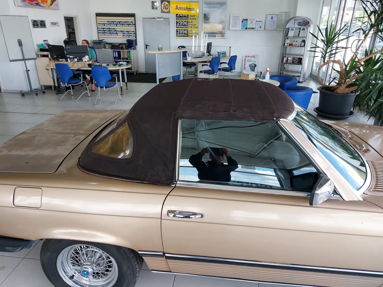 Mercedes-Benz SL 280 280 SL Gold / Braun, Softtop gut / Braun, foto 2