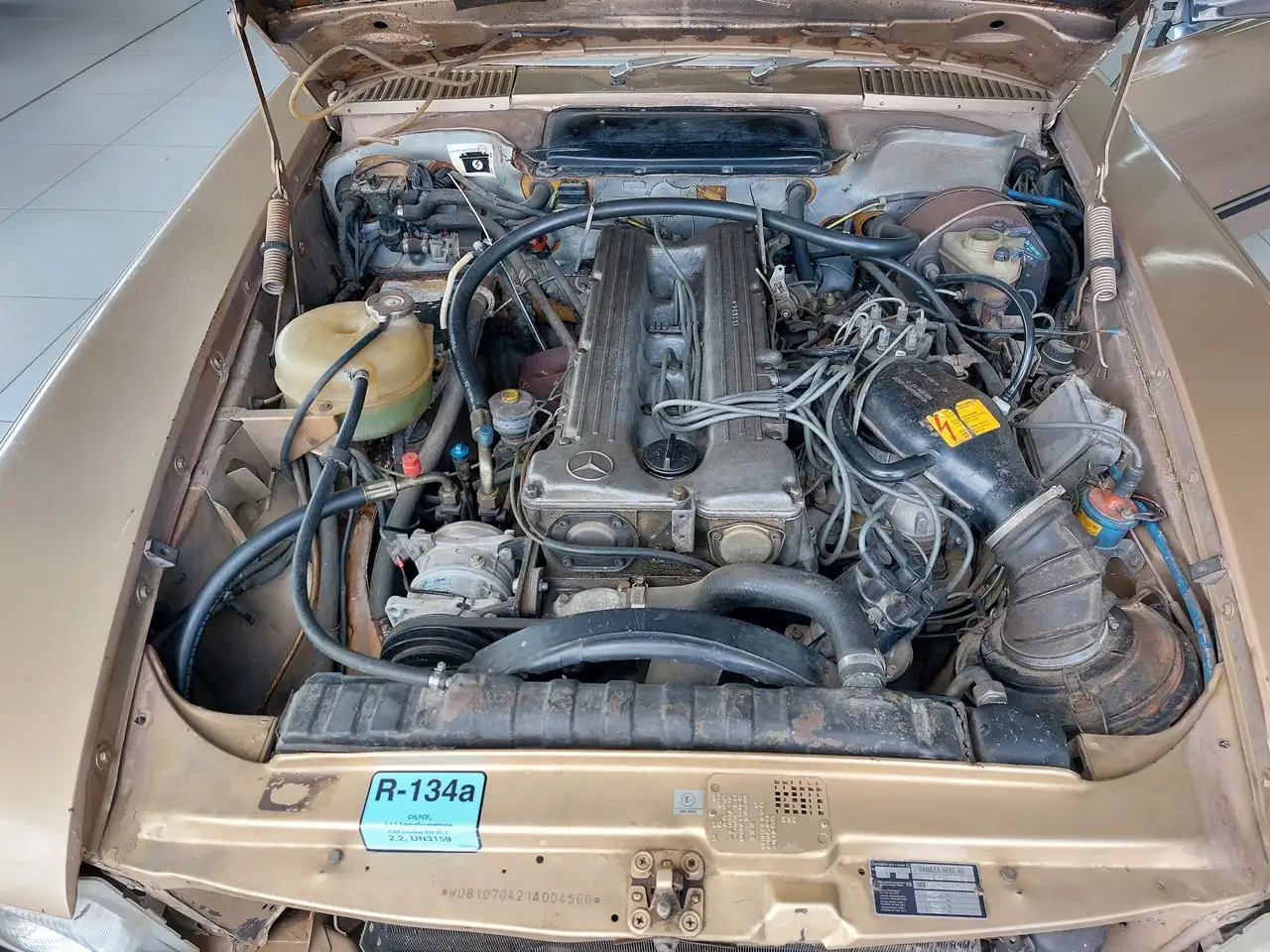 Mercedes-Benz SL 280 280 SL Gold / Braun, Softtop gut / Braun, foto 9