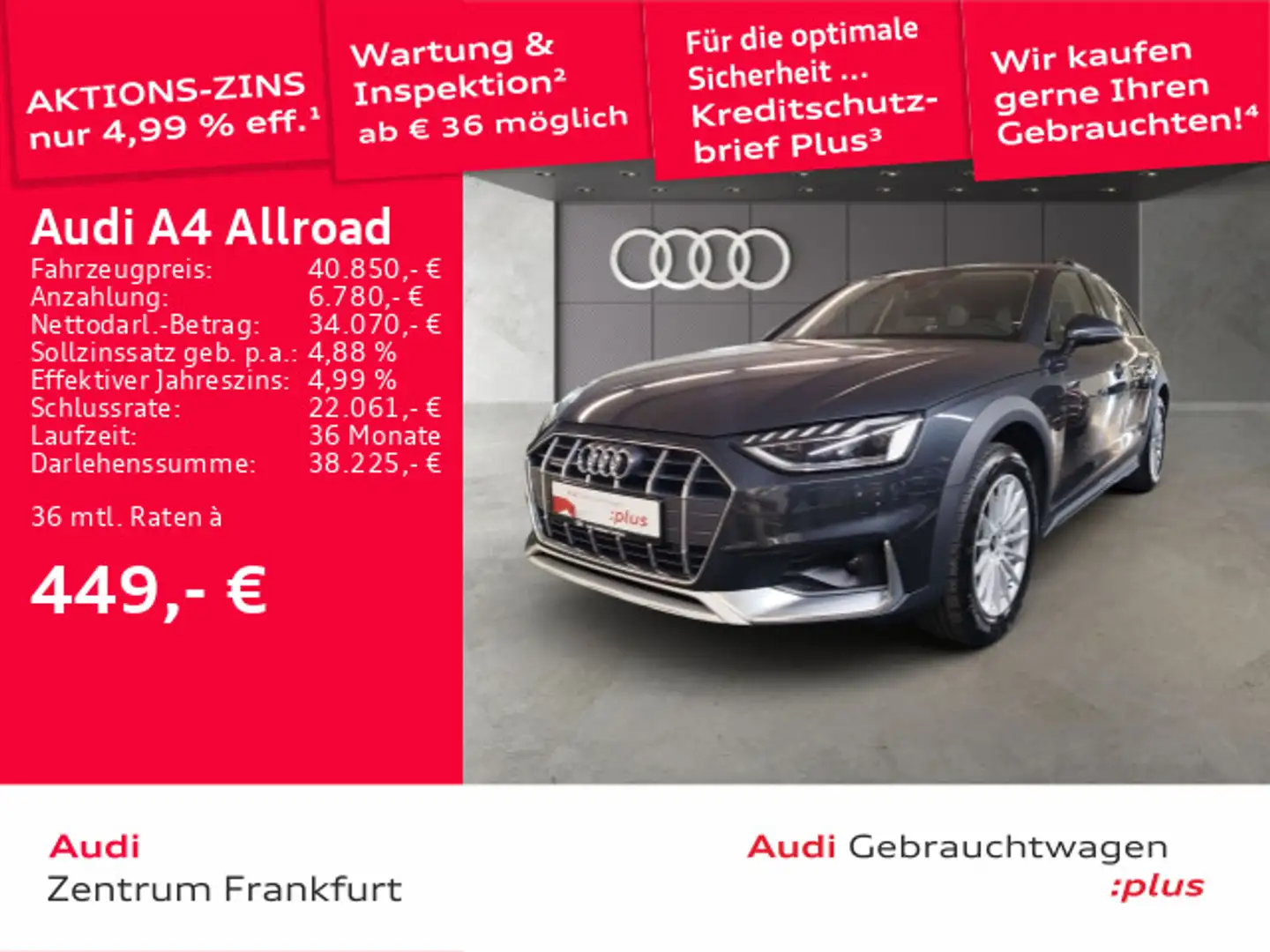 Audi A4 allroad A4 allroad 50 TDI tiptronic quattro MatrixLED DA Grau - 1