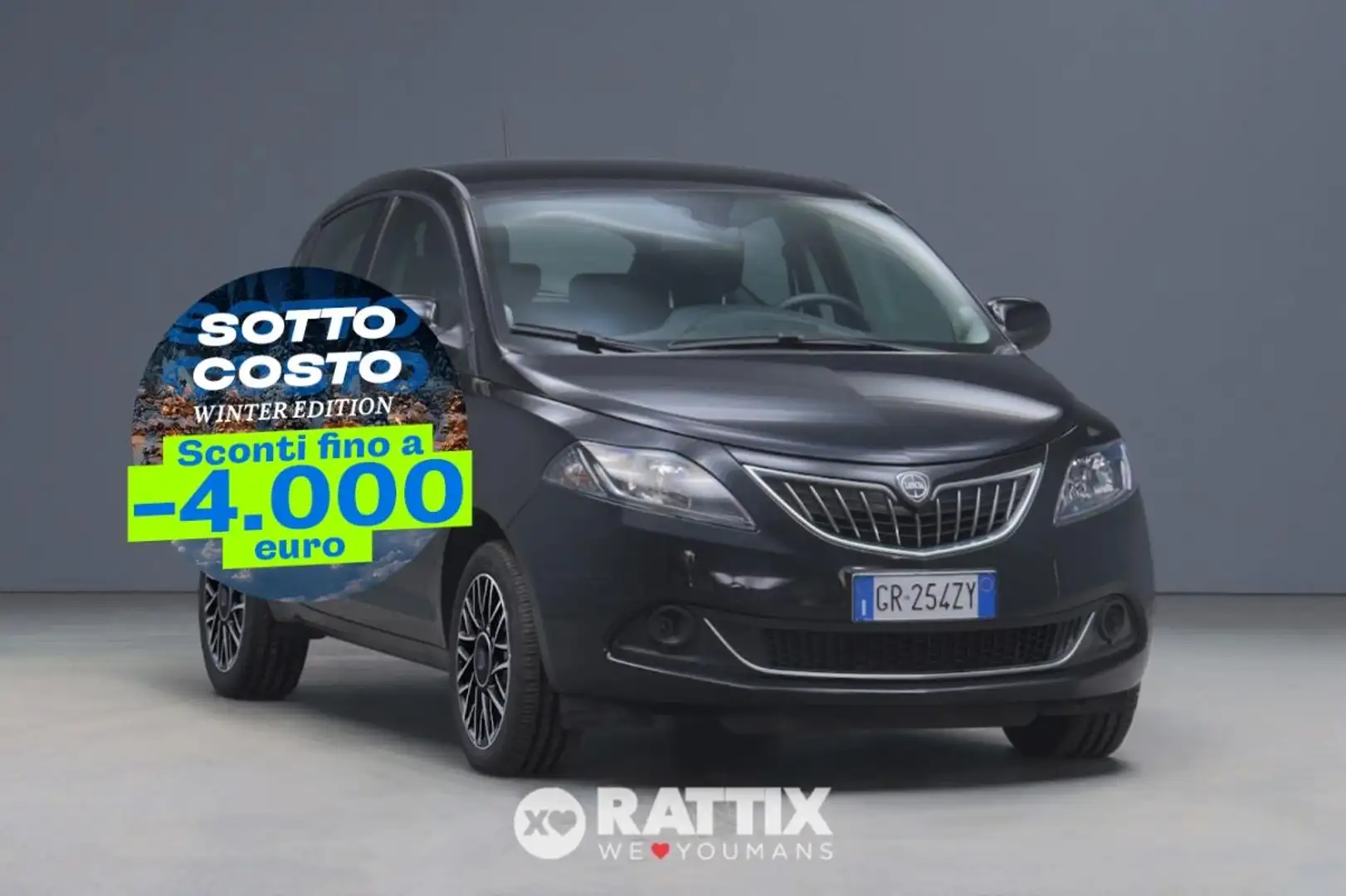 Lancia Ypsilon 1.0 Firefly Hybrid 70CV Platino Nero - 1