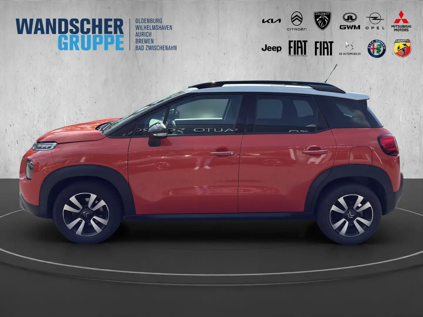 Citroen C3 Aircross 1.6 BlueHDi 120 FAP Feel +SpurH+PDC Oranje - 2