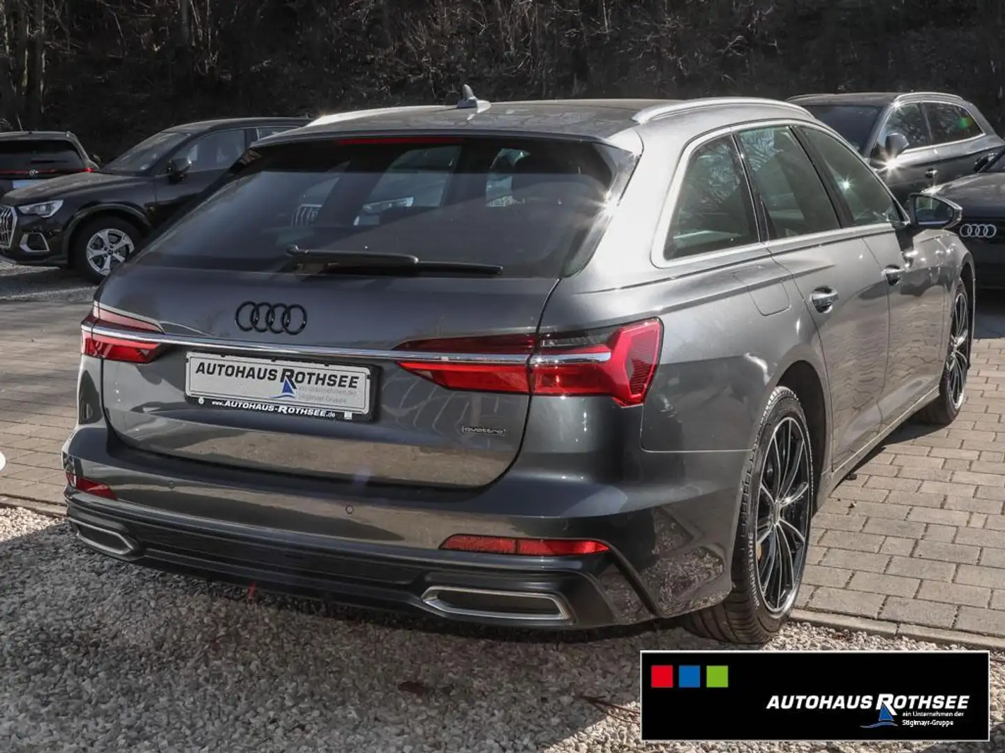 Audi A6 Avant S-line 45TFSI quattro AHK+HUD+NAVI+PANO Gris - 2