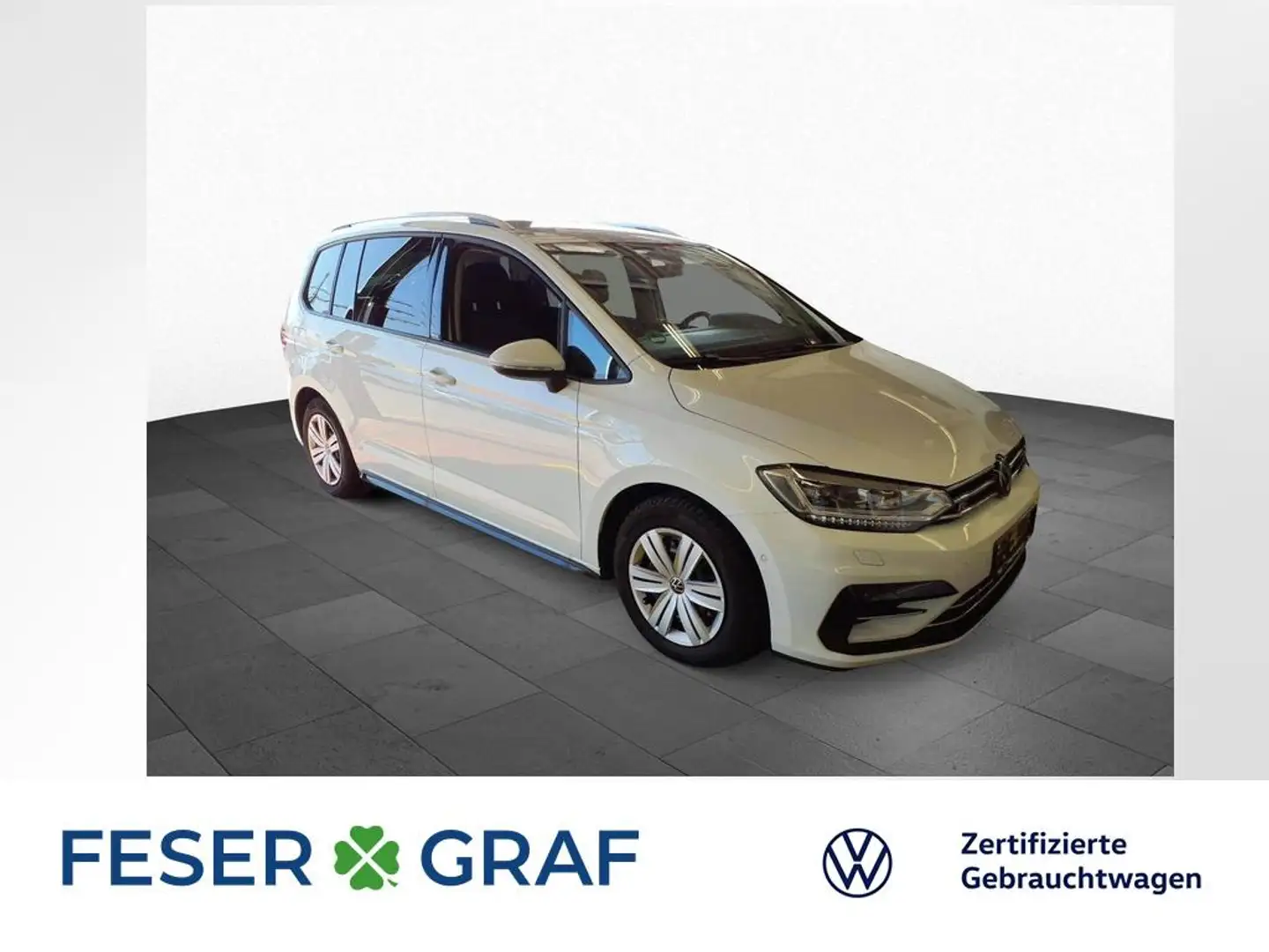 Volkswagen Touran 1.5 TSI DSG R-LINE LED KAM APP ACC NAVI Weiß - 1