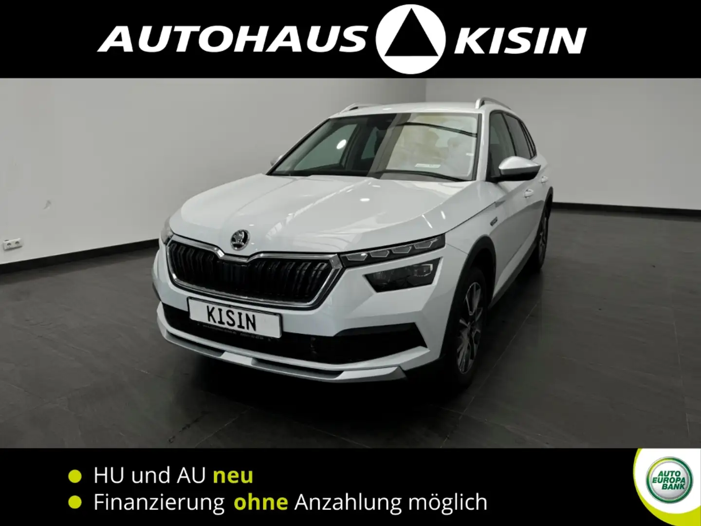Skoda Kamiq ScoutLine 1.0 TSI DSG *CAM *Navi *LED *SHZ Kurvenl Weiß - 1