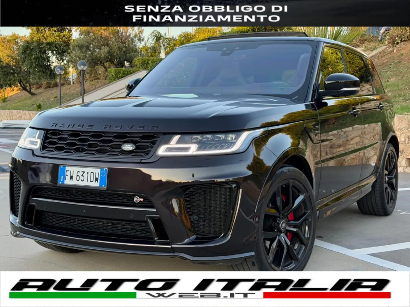 Land Rover Range Rover Sport SVR 5.0 V8 575CV SUPERCHARGED+TETTO+22+CARBON Nero - 1
