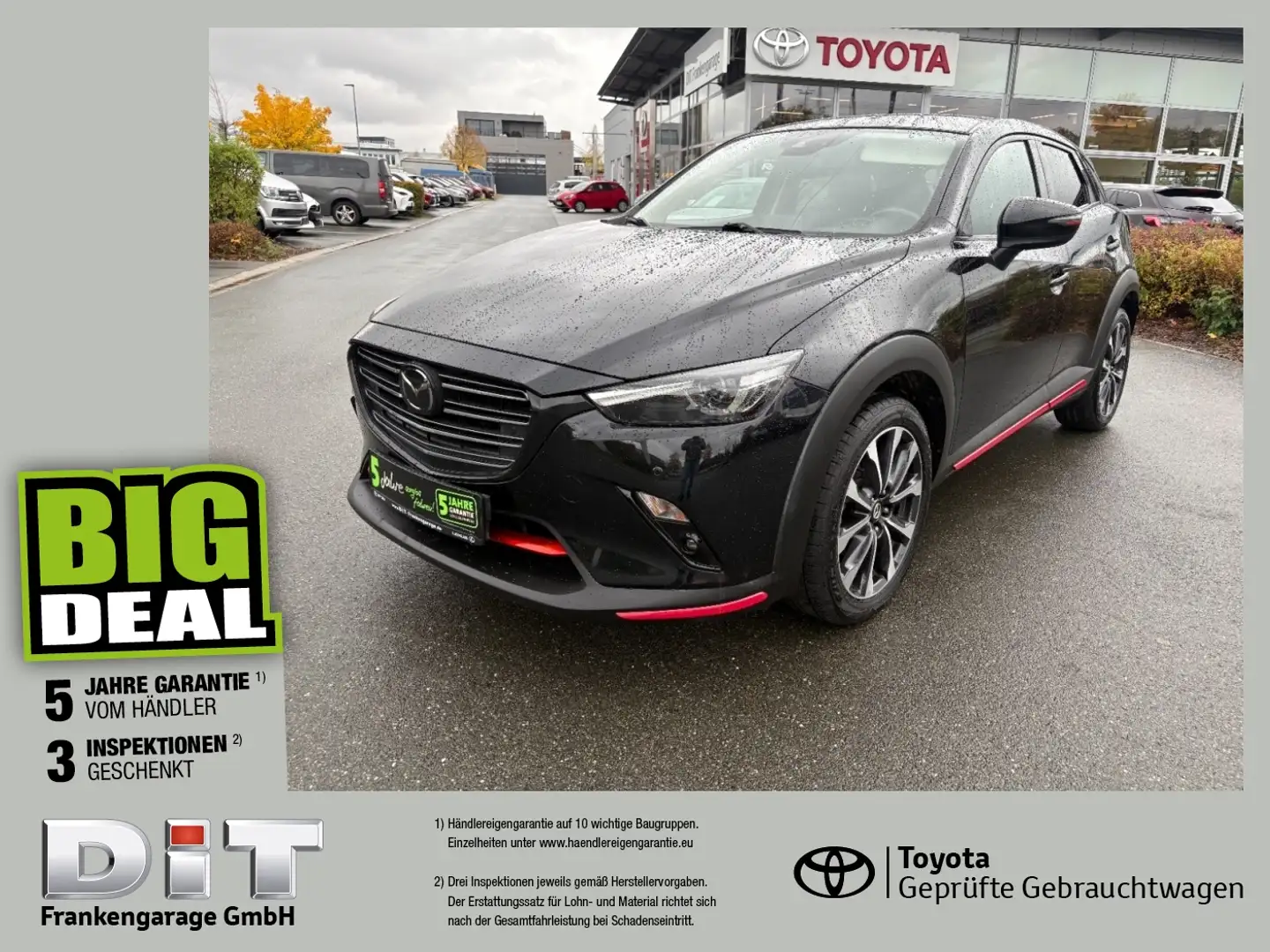Mazda CX-3 2.0 Sports-Line LED, Navi, HUD, 8-fach, SHZ Noir - 1