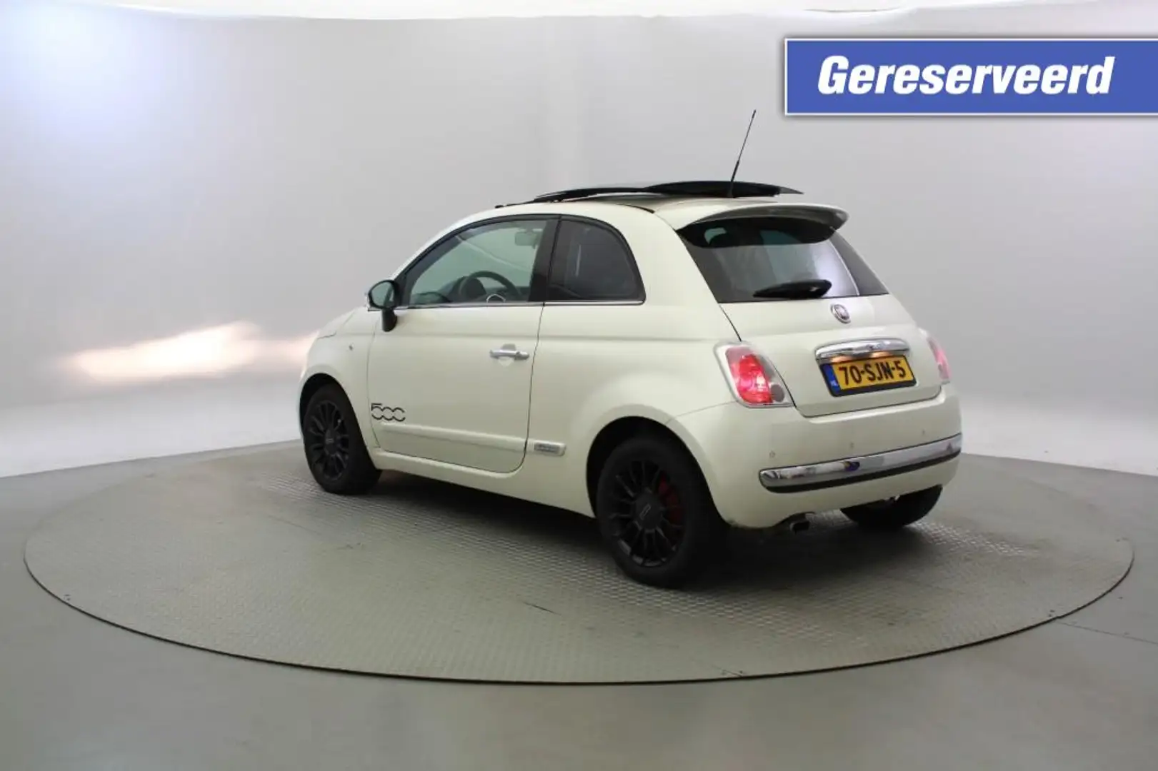 Fiat 500 1.2 Lounge Automaat - Airco GERESERVEERD!!! Wit - 2