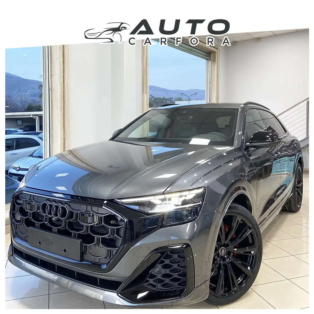 Audi Q8 50 TDI 286 CV blak line R23/TETTO/CUCUTURE IN ROSS Grigio - 1