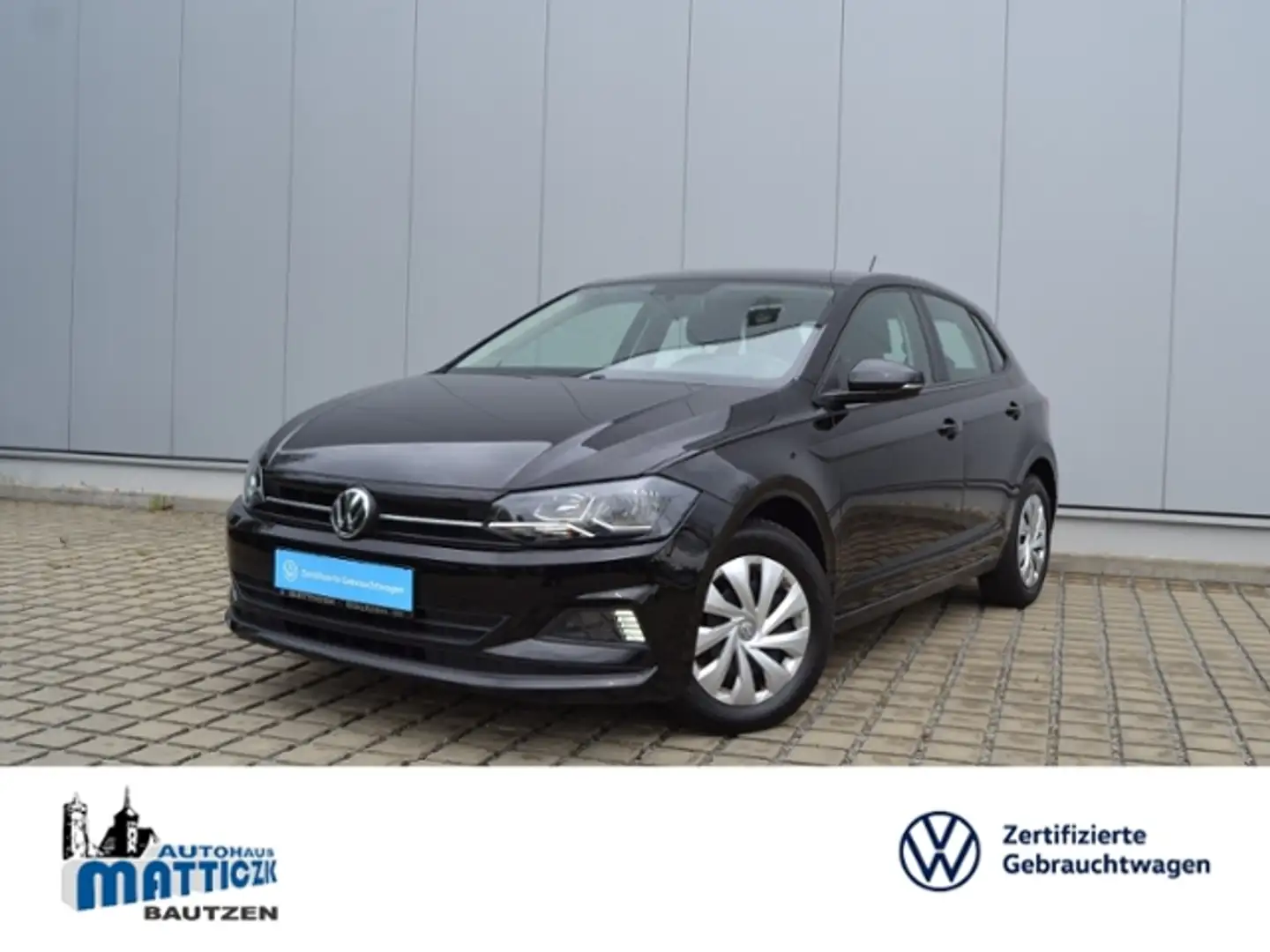Volkswagen Polo 1.0 Comfortline COMP.-COLOUR/KLIMAANLAGE/FRONT-AS Schwarz - 1