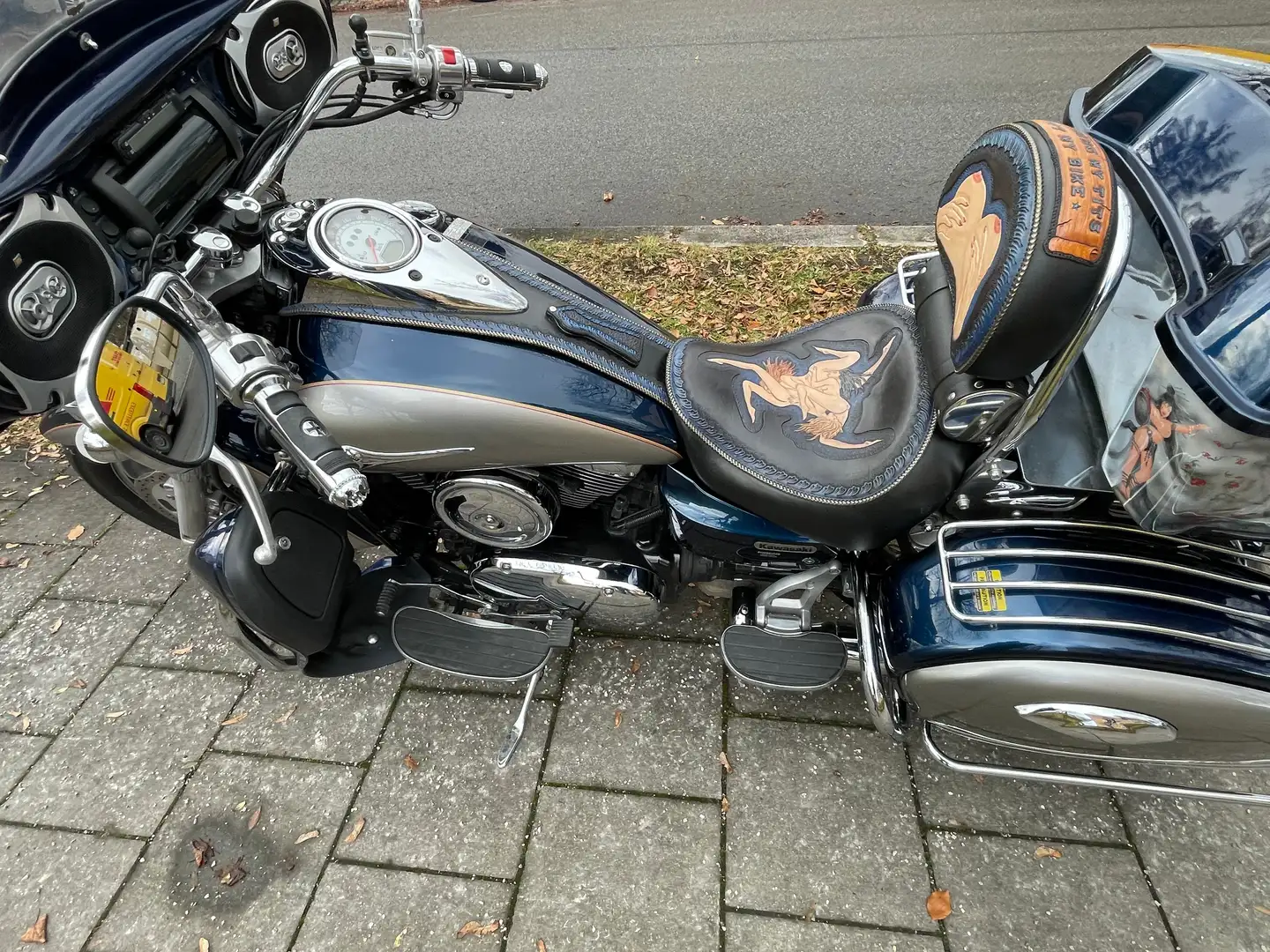 Kawasaki VN 1600 Classic Tourer Bleu - 2