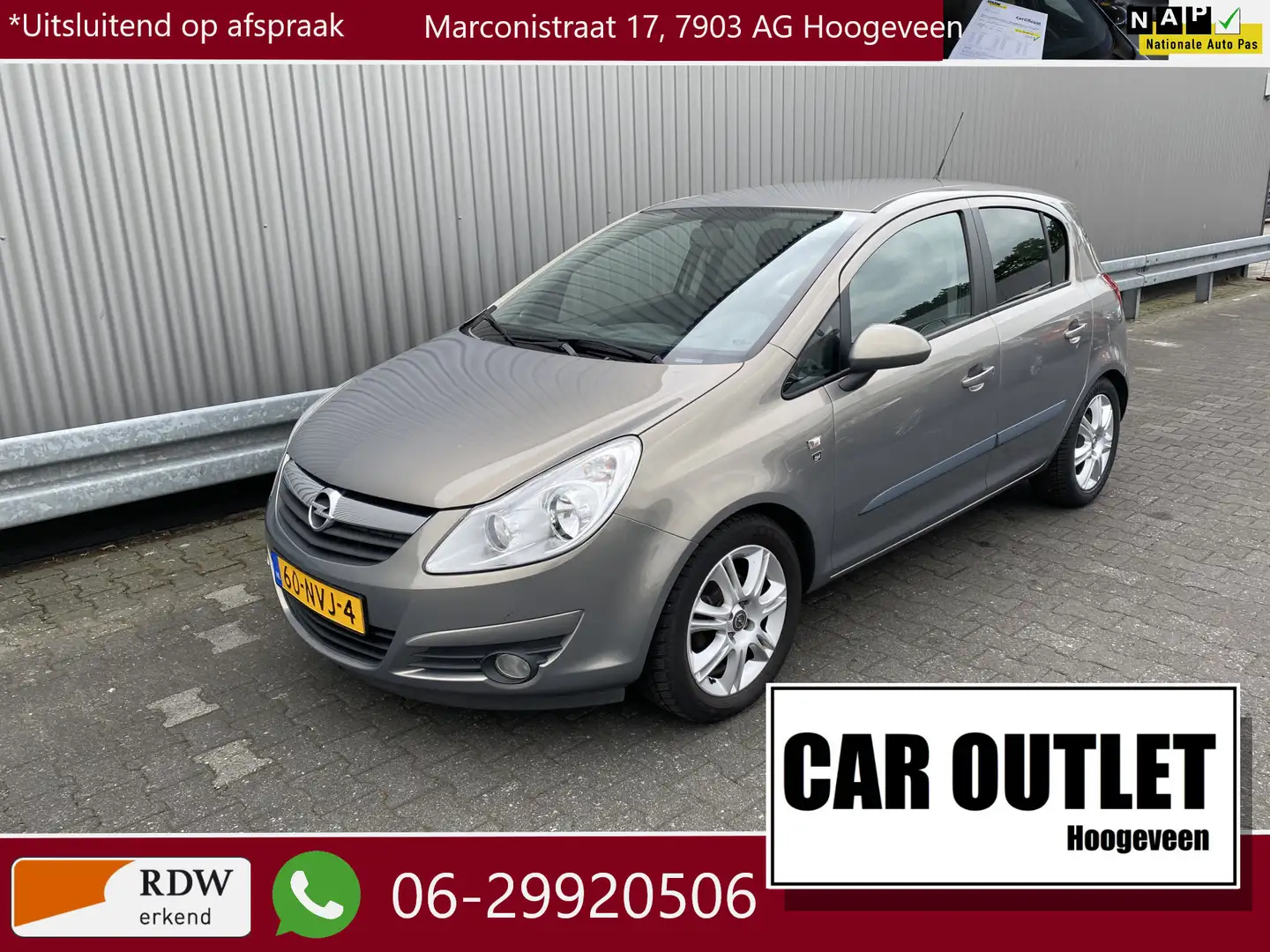 Opel Corsa 1.4-16V '111' Edition 137Dkm.NAP, A/C, CC, LM, Tre Grijs - 1