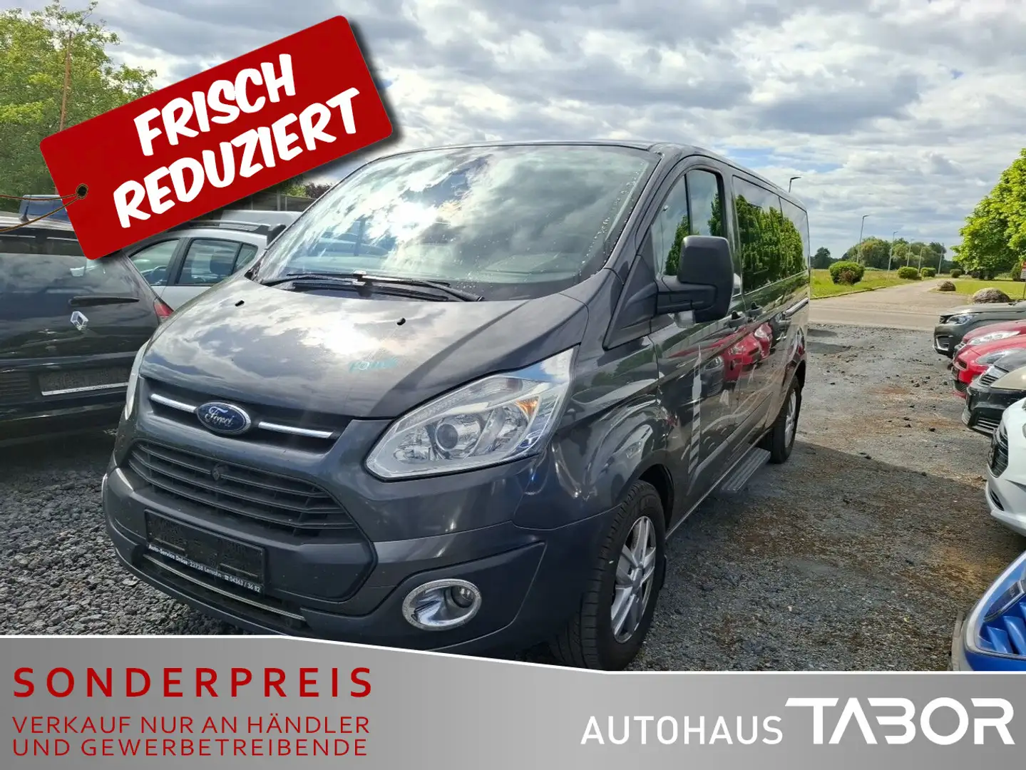 Ford Tourneo Custom Custom 2.0 TDCi 310 L2 8S Navi AHK Klim Grau - 1