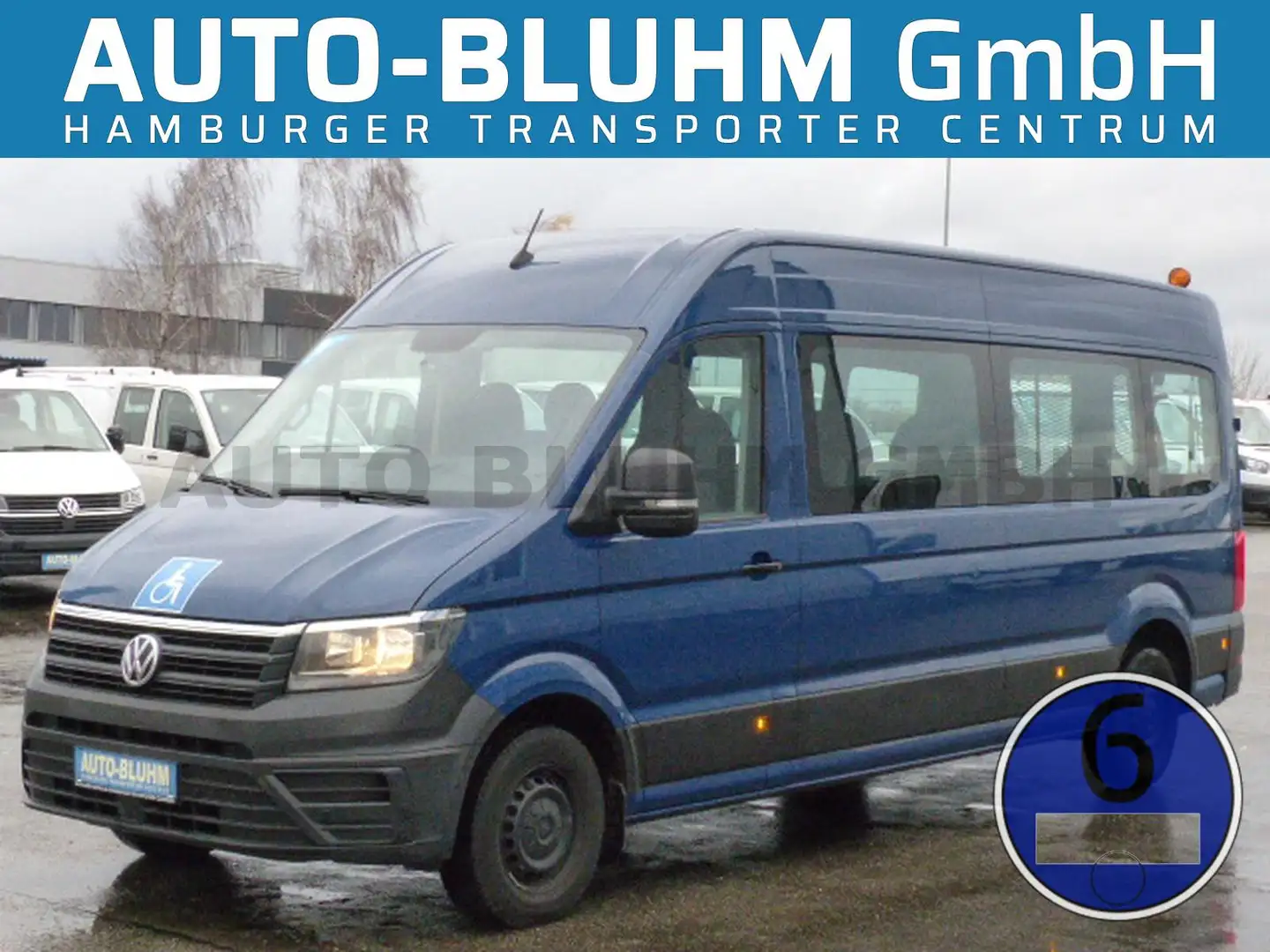 Volkswagen Crafter 35 TDI Rollstuhlbus L4H3 Lift AC Stdhzg Blau - 1