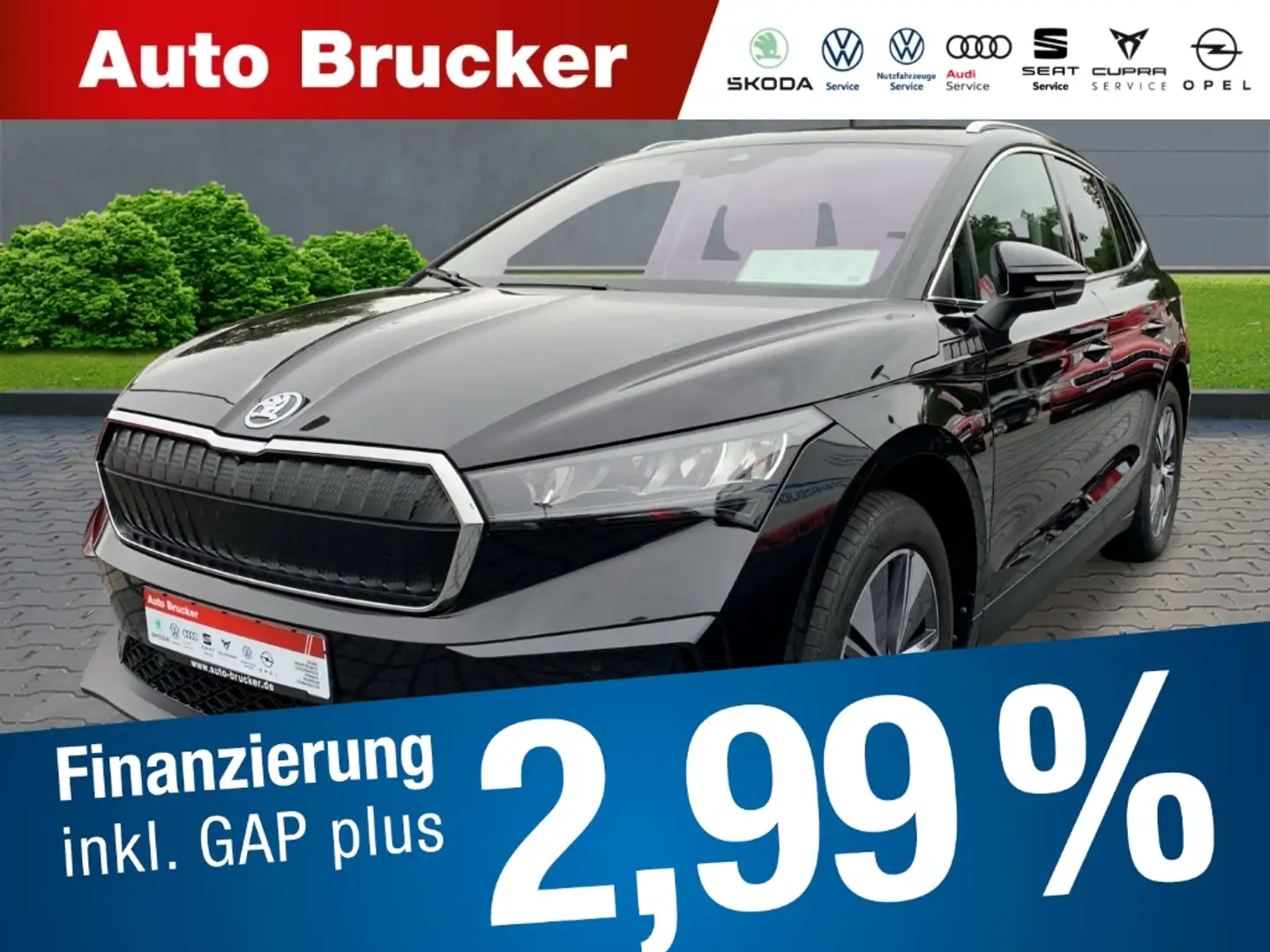 Skoda Enyaq 80 Loft+Navi+Alufelgen+Klimaautomatik+Rückfahrkame Negro - 1