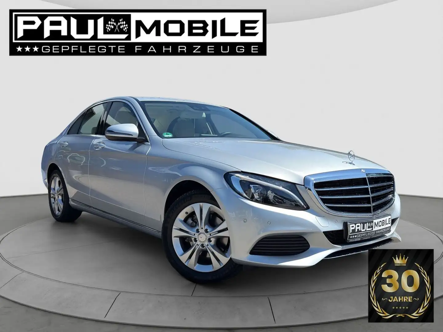 Mercedes-Benz C 200 4Matic Navi LED Standheizung Parkassist Plateado - 1