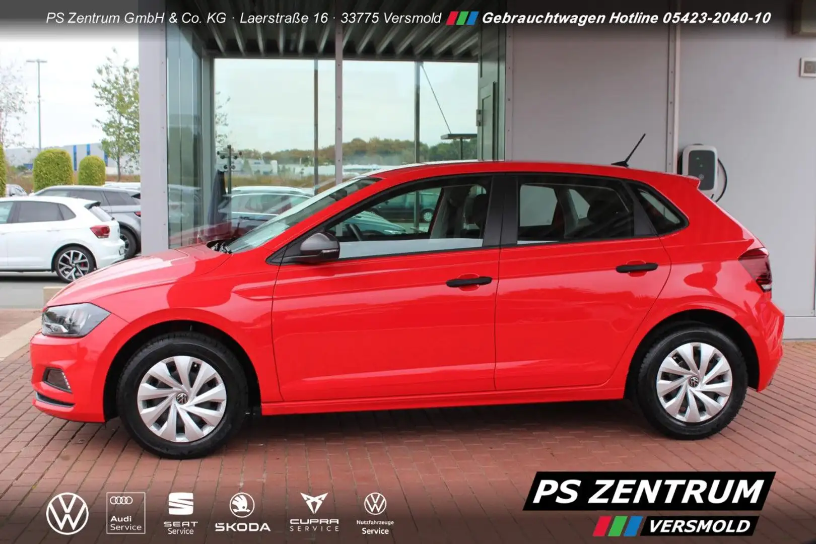 Volkswagen Polo 1.0 BT KLIMA SHZ DAB Bluetooth el. Fenster Rot - 2