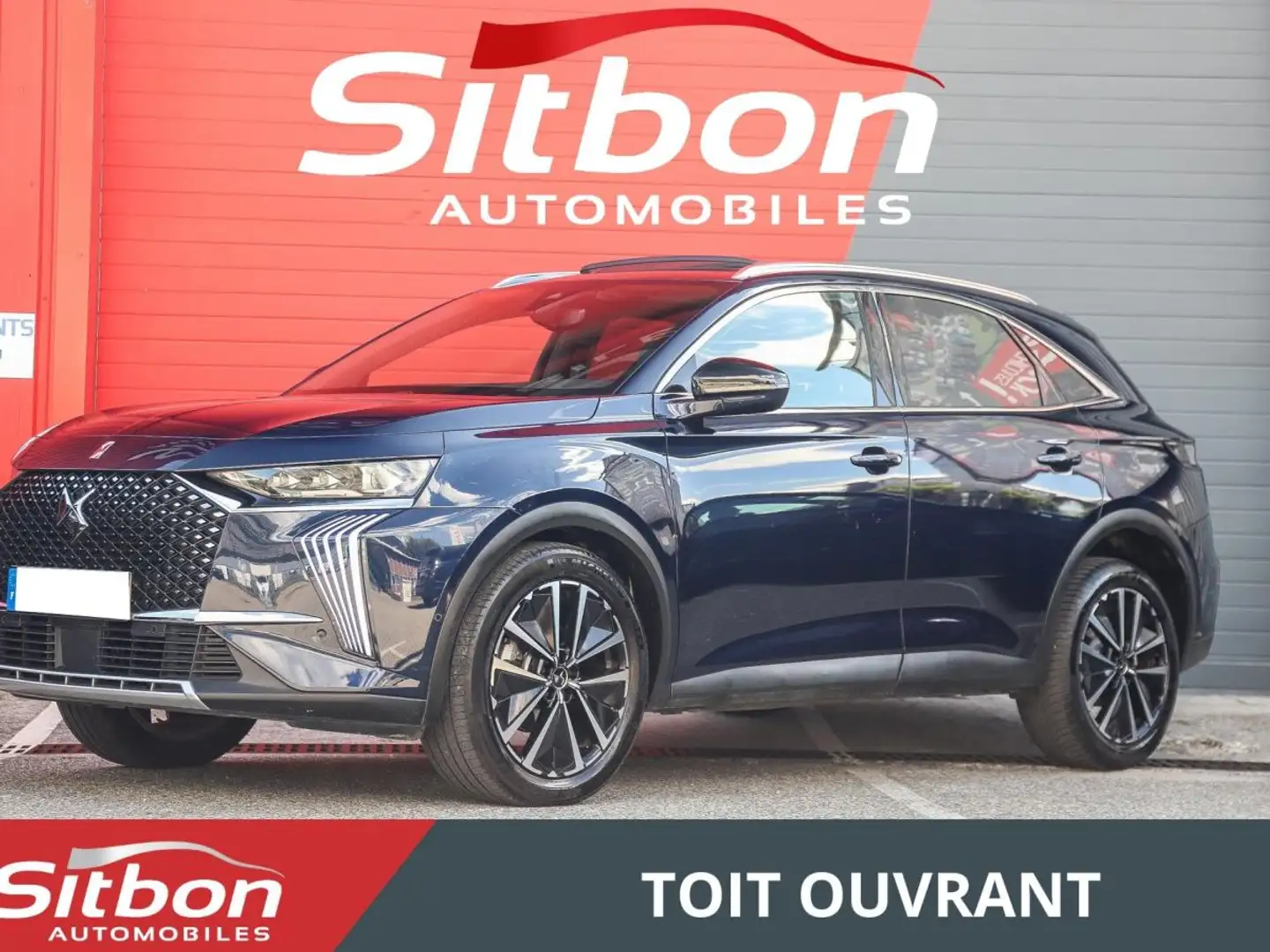 DS Automobiles DS 7 Crossback 1.5 BlueHDi 130 EAT8 Rivoli FRANCAISE TOIT OUVRANT NIGHT VISION CAMERA 360 Bleu - 1