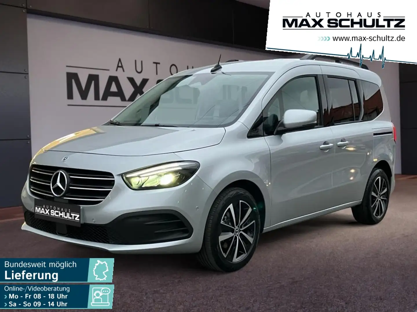 Mercedes-Benz T-Class T 180 d PROGRESSIVE*LED*NAVI*SITZH*KAM*TOTW*KEYL Silber - 1