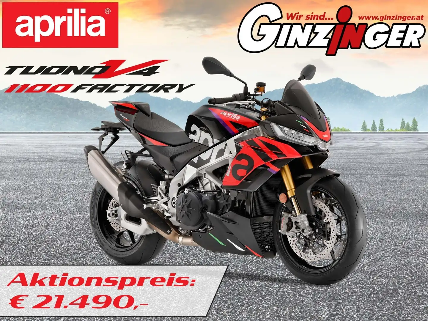 Aprilia Tuono Aktionsmodell Schwarz - 1