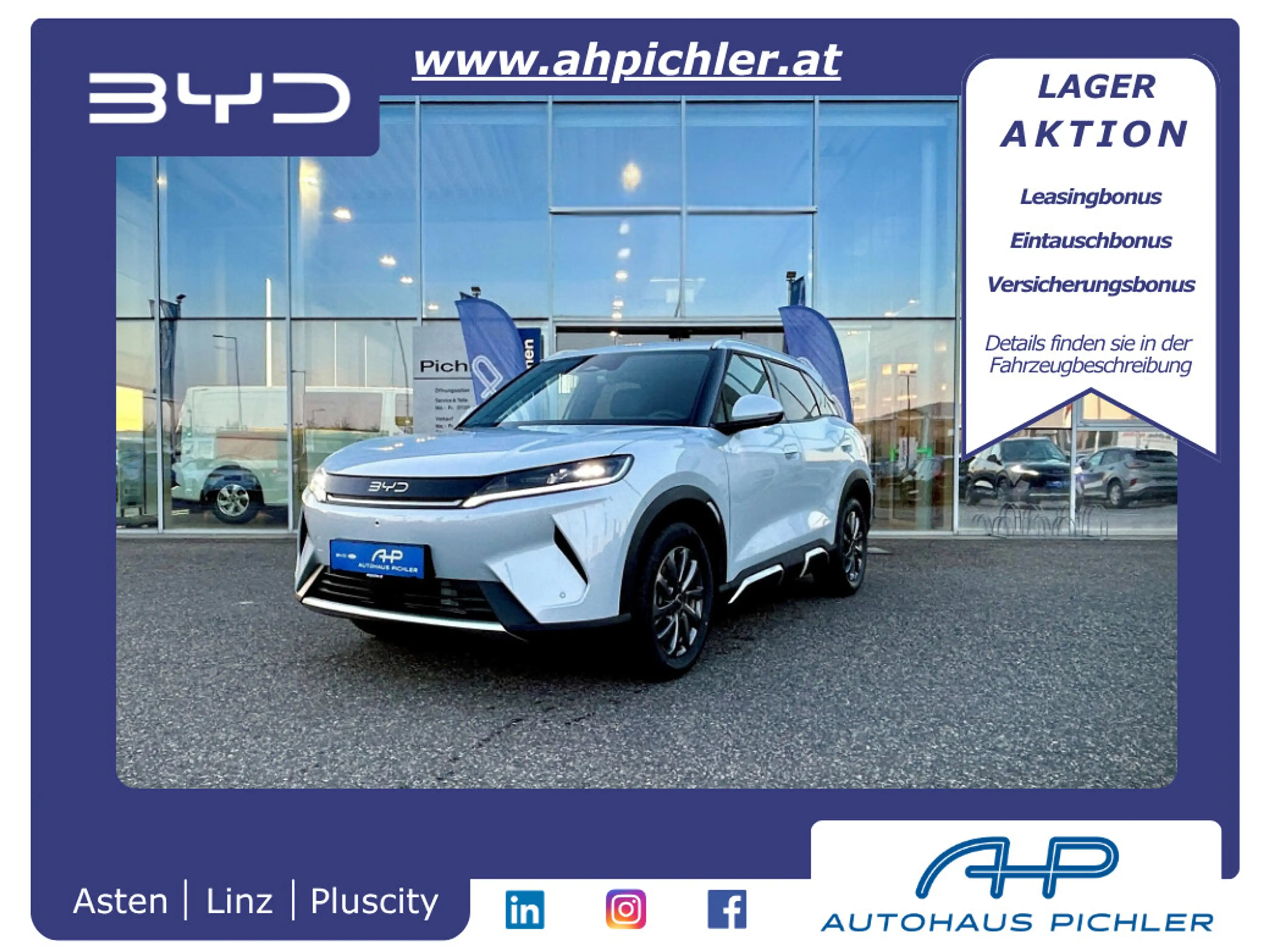 BYD Atto 2 Atto2 DM-i PHEV 18kWh 212PS Boost Österreich Pa...