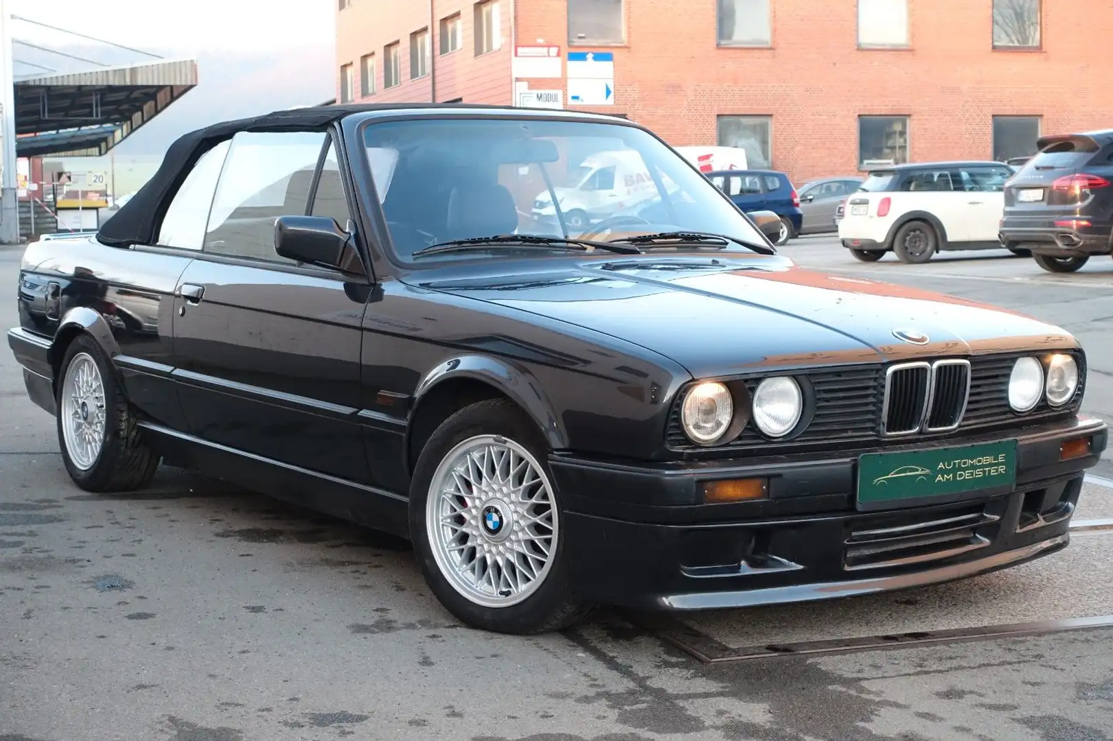 BMW 318 i e30CABRIO*LEDER*SHZ*VERDECK NEU*KEIN TÜV* Noir - 1