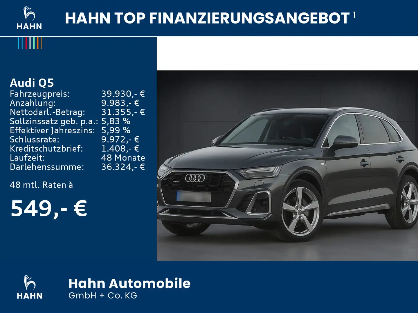 Audi Q5 55 2.0TFSI e quattro S line ACC AHK-Vorb. LED Schwarz - 2