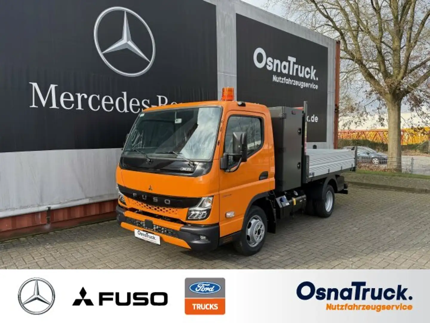Mitsubishi 3C15 Hinterkipper + Box Orange - 1