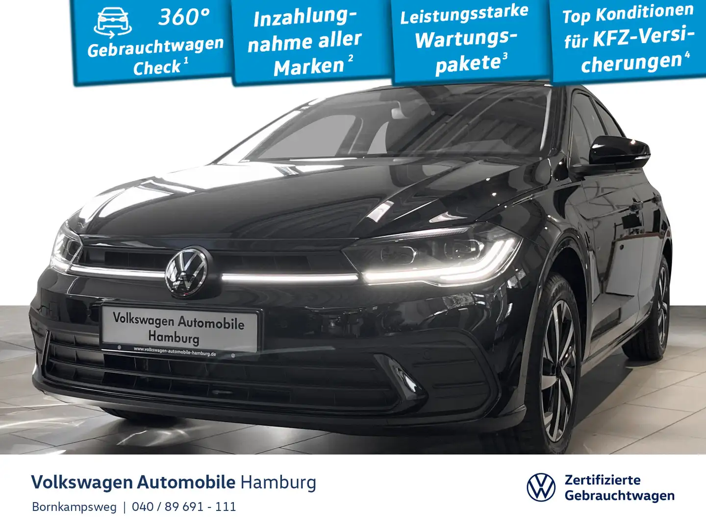 Volkswagen Polo 1.0 Move LED Rear View AppConnect Schwarz - 1