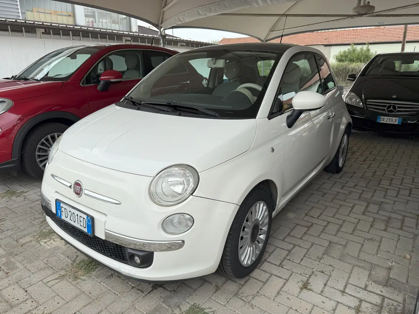 Fiat 500 1.2 LOUNGE 69 CV Blanc - 1