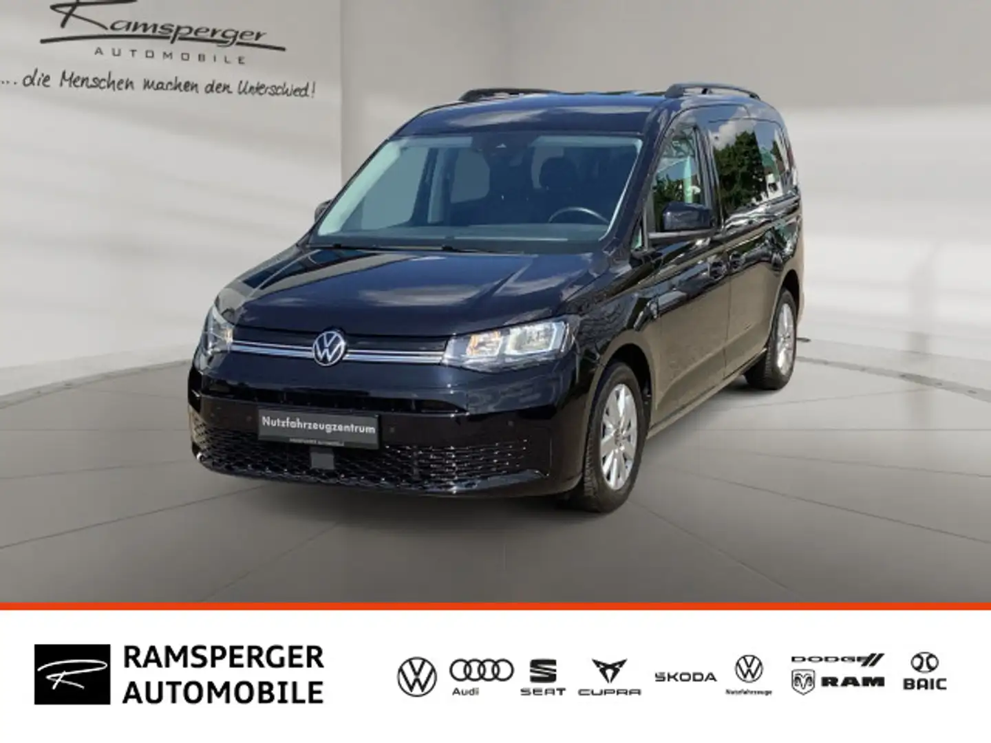 Volkswagen Caddy 2.0 TDI DSG Life AHK ACC Navi 7Sitze Schwarz - 1