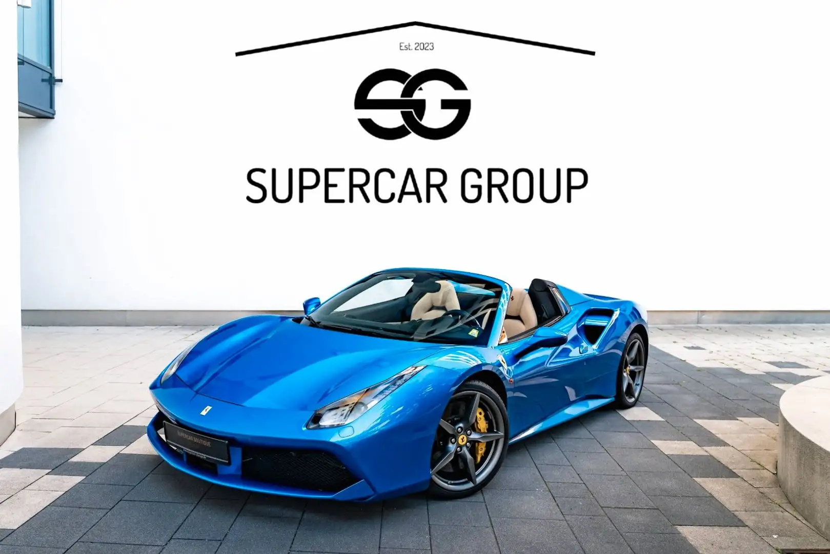 Ferrari 488 //CARBON//CAMERA//LIFT//AFS//SPORTS-EX Albastru - 1
