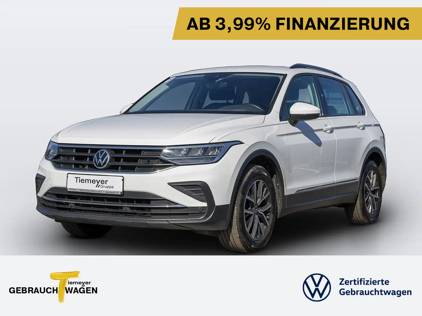 Volkswagen Tiguan 2.0 TDI LIFE AHK NAVI LED SITZHZG PDC+ Wit - 1