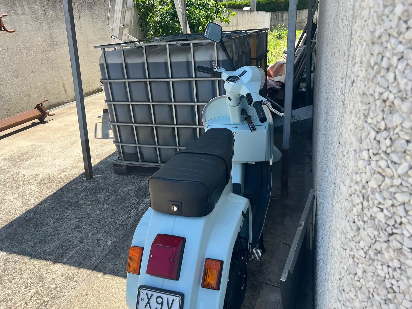 Vespa S 50 sella in pelle Wit - 1