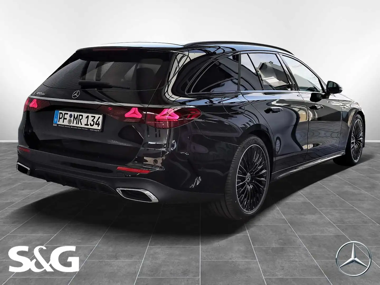Mercedes-Benz E 300 de T AMG 360°+DIG-LED+Pano+AHK+Distronic Schwarz - 2