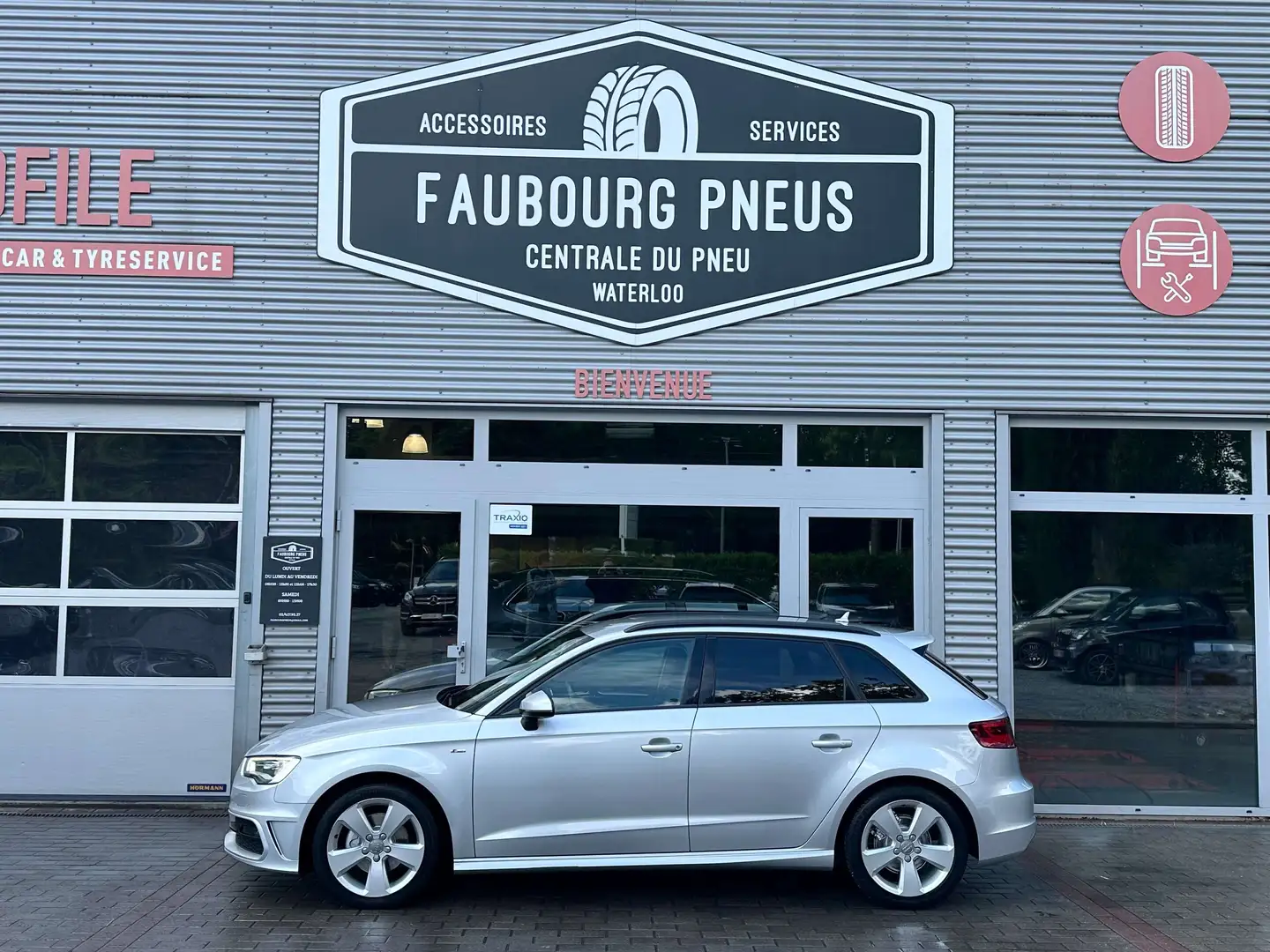 Audi A3 *S-LINE*B/O-HIFI*HISTORIQ-100%*KEYLESS*NAVIGATION* Argent - 2