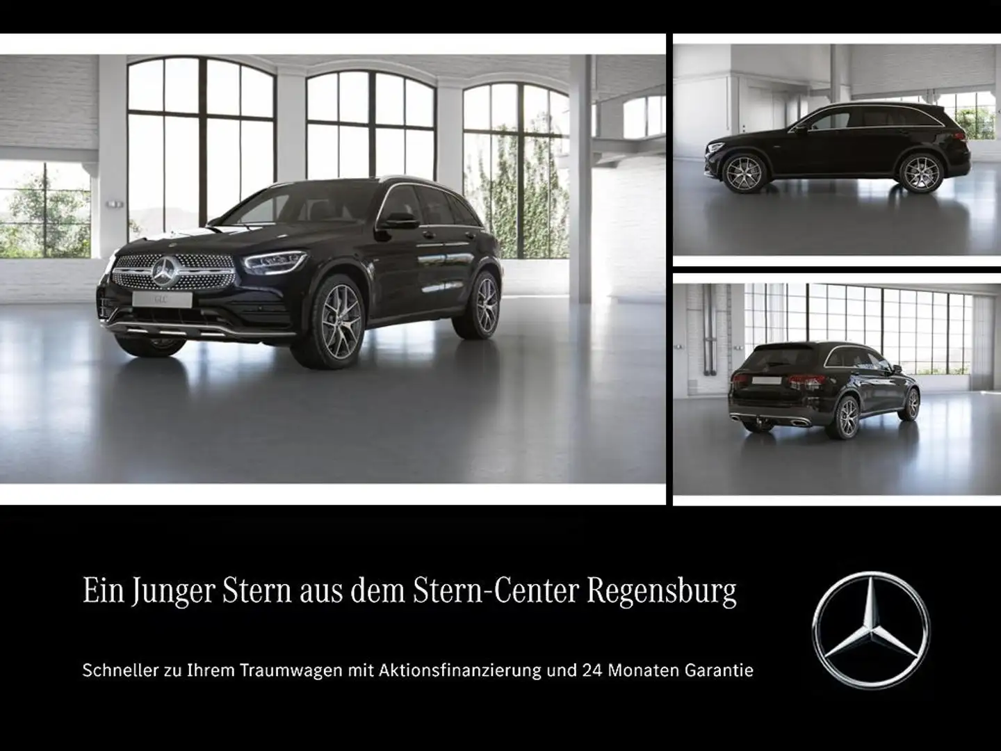 Mercedes-Benz GLC 300 de 4M AMG+DISTRONIC+AHK+PANO+MMORY+MBUX+ Noir - 1
