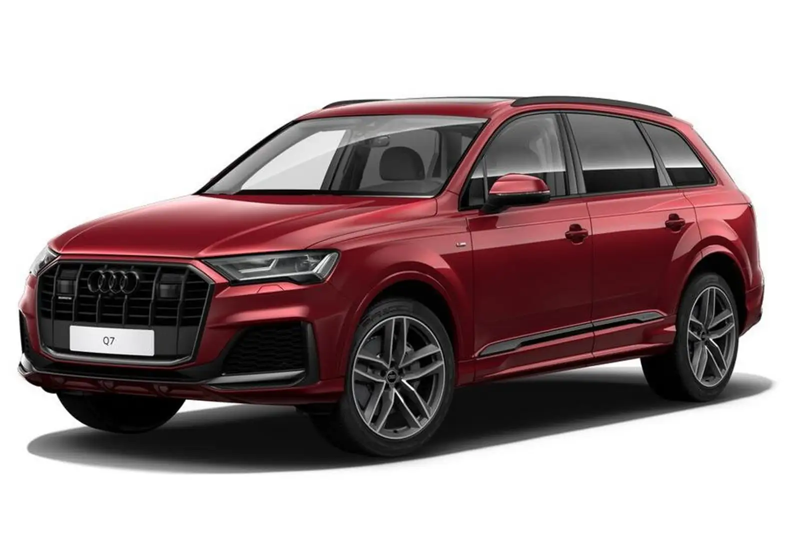 Audi Q7 55 TFSI quattro tiptr. S line 7-SITZER | AHK Rot - 2