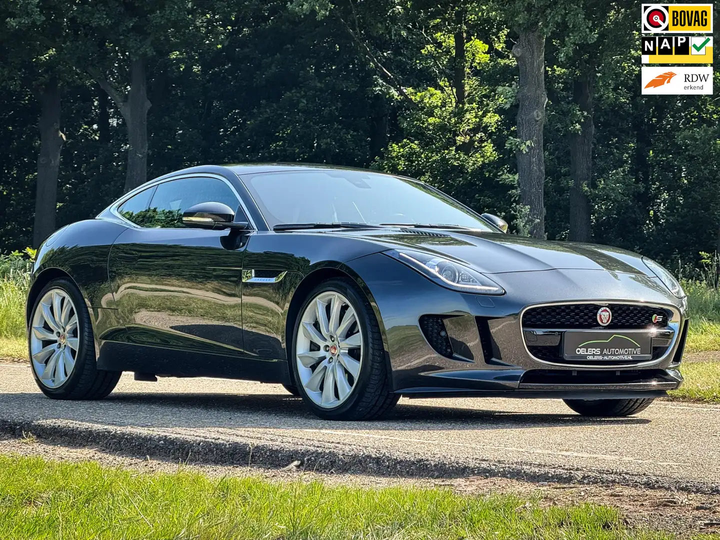 Jaguar F-Type 3.0 V6 S Coupé | Panorama dak | Clima | Navi | DAB Grijs - 1