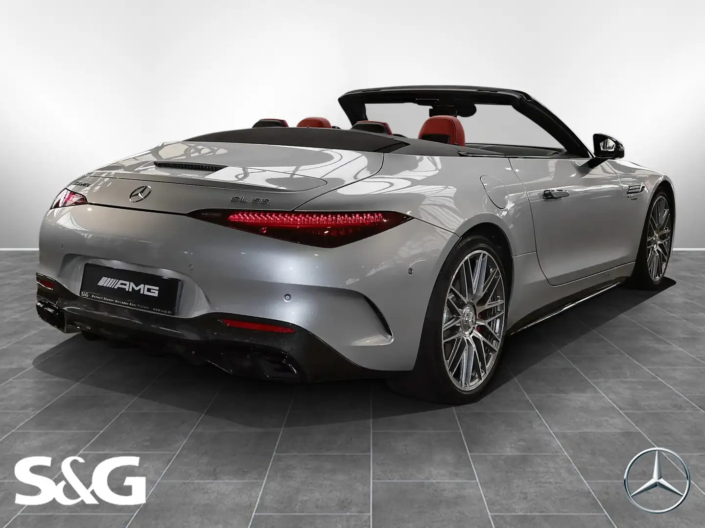 Mercedes-Benz SL 55 AMG 4MATIC+ DISTRONIC+MEMORY+HEADUP+21" Silber - 2