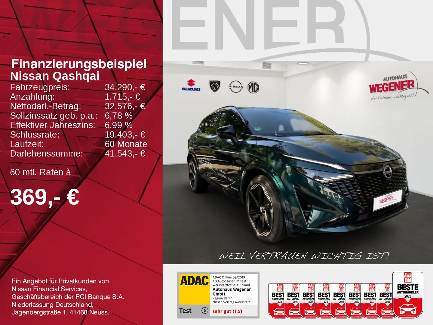 Nissan Qashqai QASHQAI 1.5 VC-T e-POWER N-DESIGN 20'LM-Felgen C Schwarz - 2
