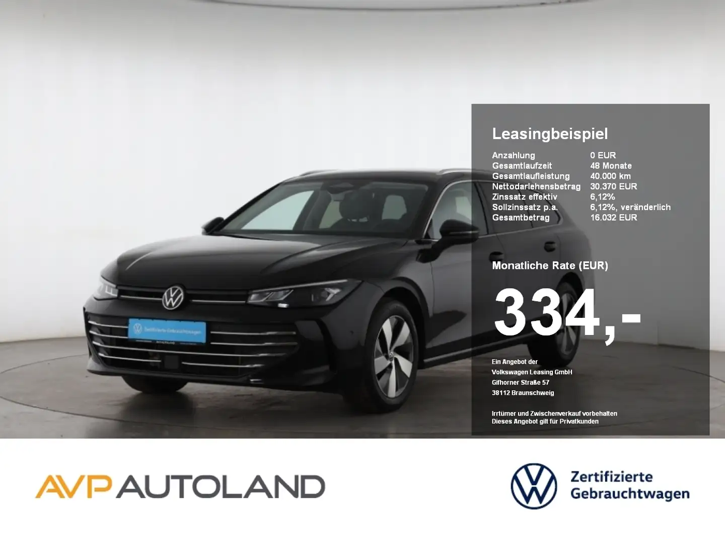 Volkswagen Passat Variant 1.5 eTSI DSG Business | AHK | Negro - 1