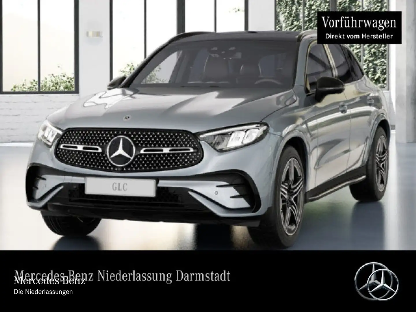 Mercedes-Benz GLC 220 d 4M AMG+NIGHT+PANO+360+LED+KEYLESS+9G Silber - 2