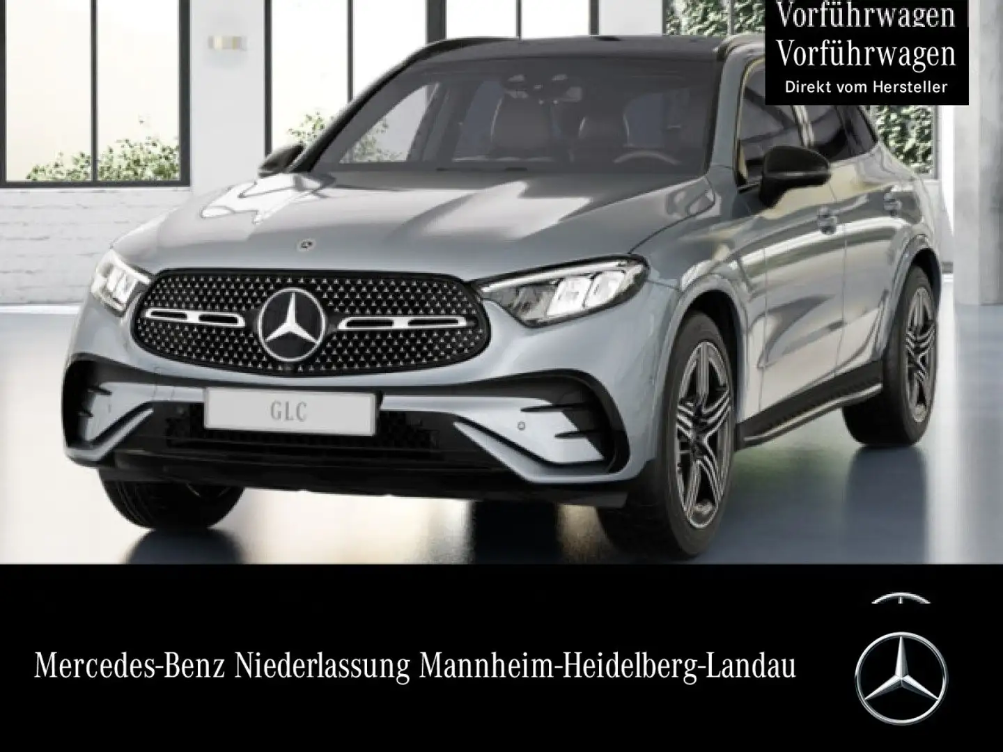 Mercedes-Benz GLC 220 d 4M AMG+NIGHT+PANO+360+LED+KEYLESS+9G Silber - 1
