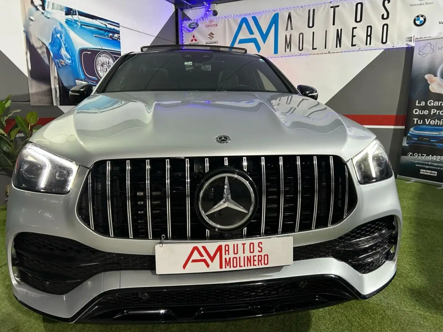 Mercedes-Benz GLE 350 Coupé 350d 4Matic Aut. Plateado - 2