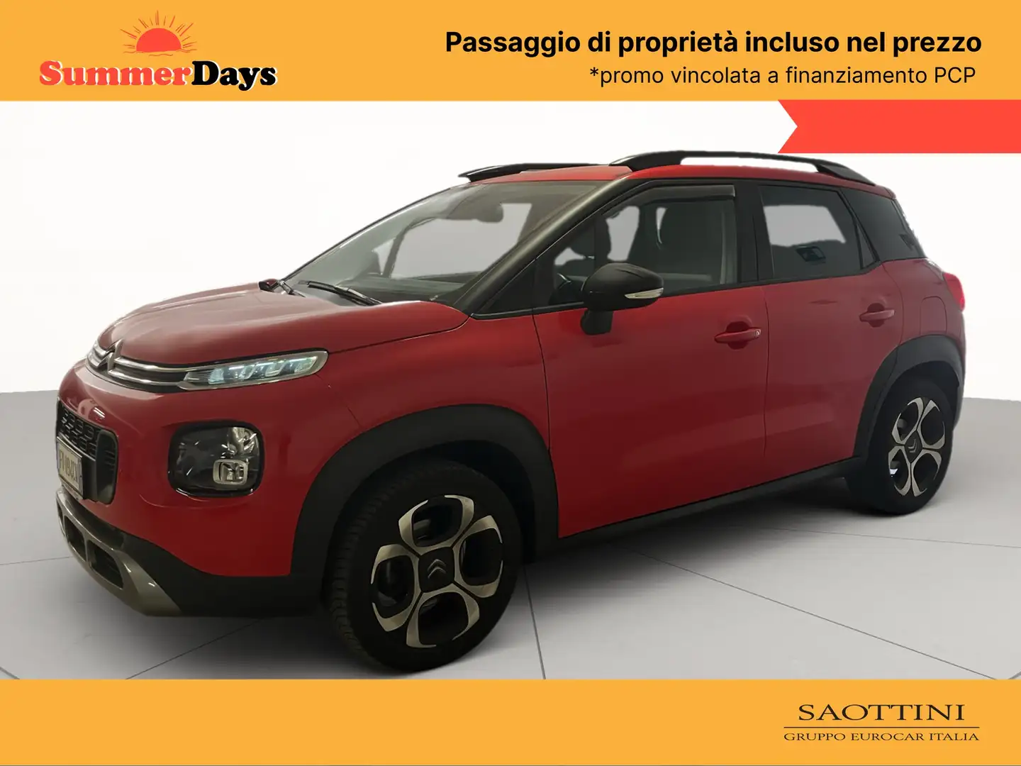 Citroen C3 Aircross 1.2 Puretech Shine s&s 110 CV Rosso - 1