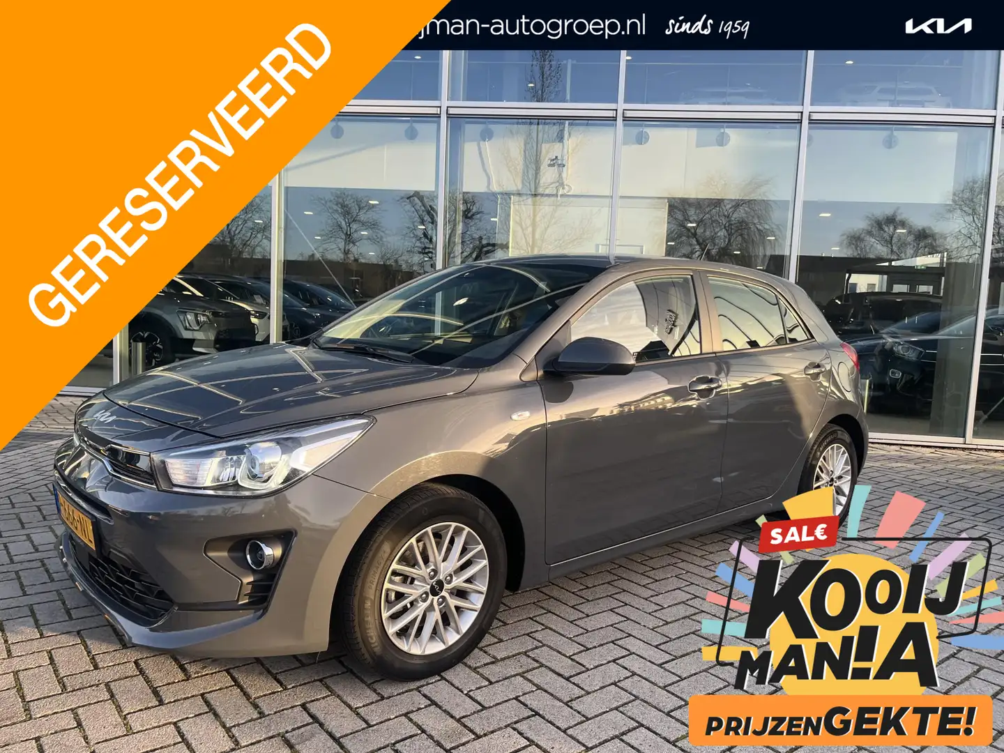 Kia Rio 1.0 T-GDi MHEV DynamicLine | Achteruitrij camera | Gris - 1