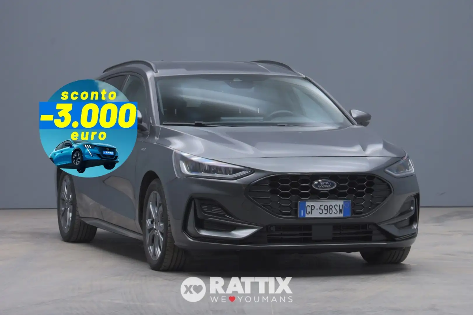 Ford Focus SW 1.0 Ecoboost Hybrid 125CV ST-Line Powershift Gris - 1