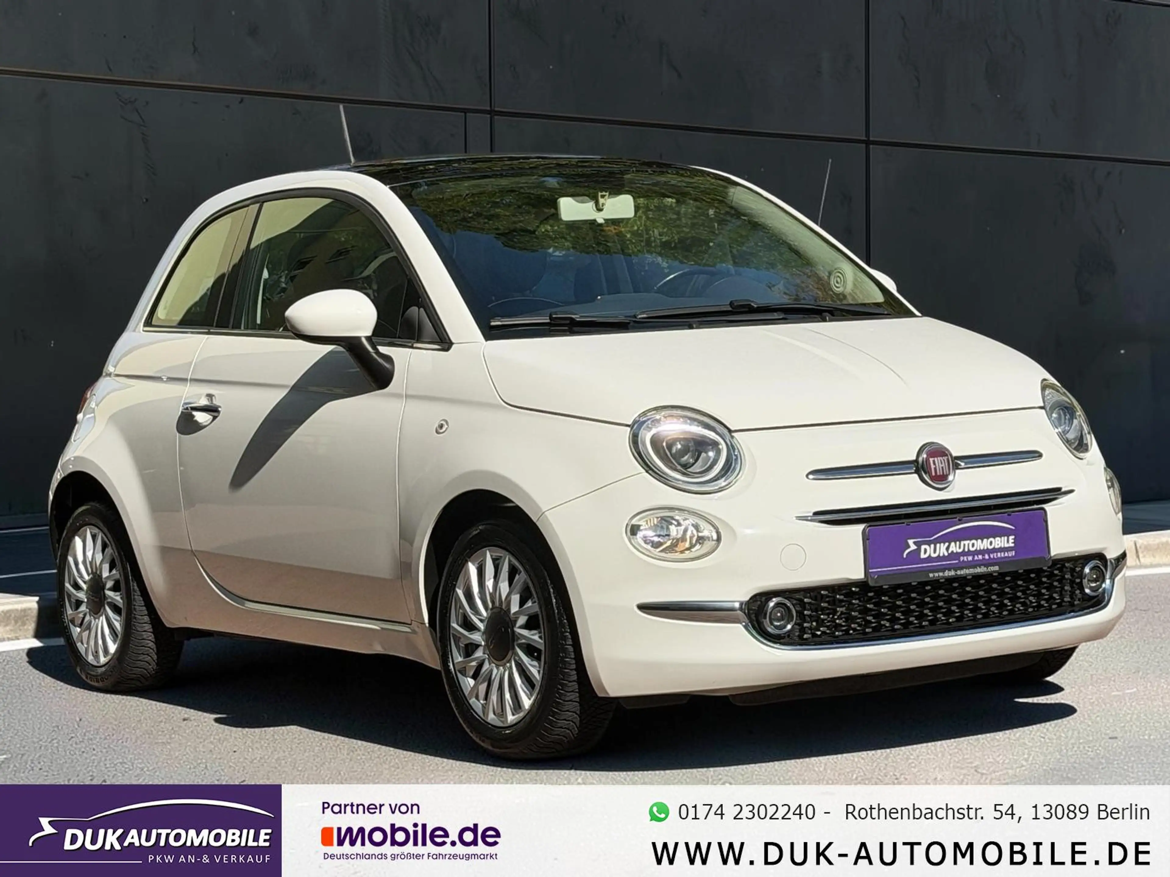 Fiat 500 Lounge *Tüv Neu*Schiebedach*Klima*