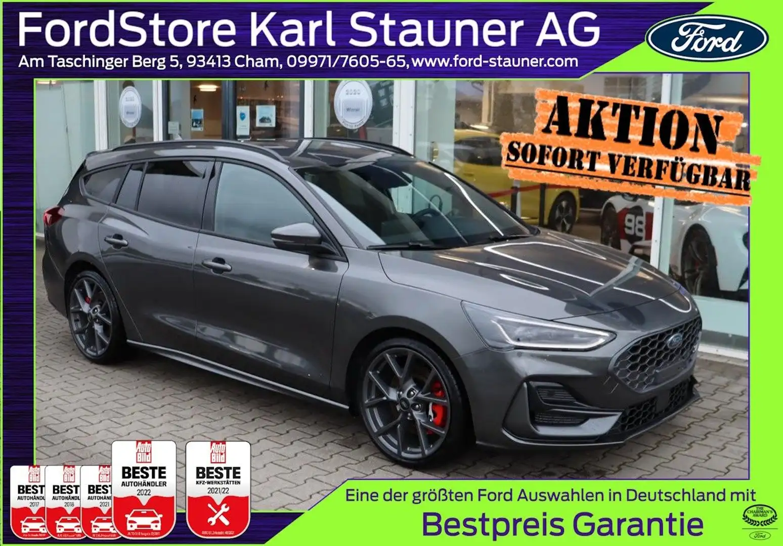Ford Focus ST Turnier X 2.3 Automatik 4,99% FIN* Grigio - 1