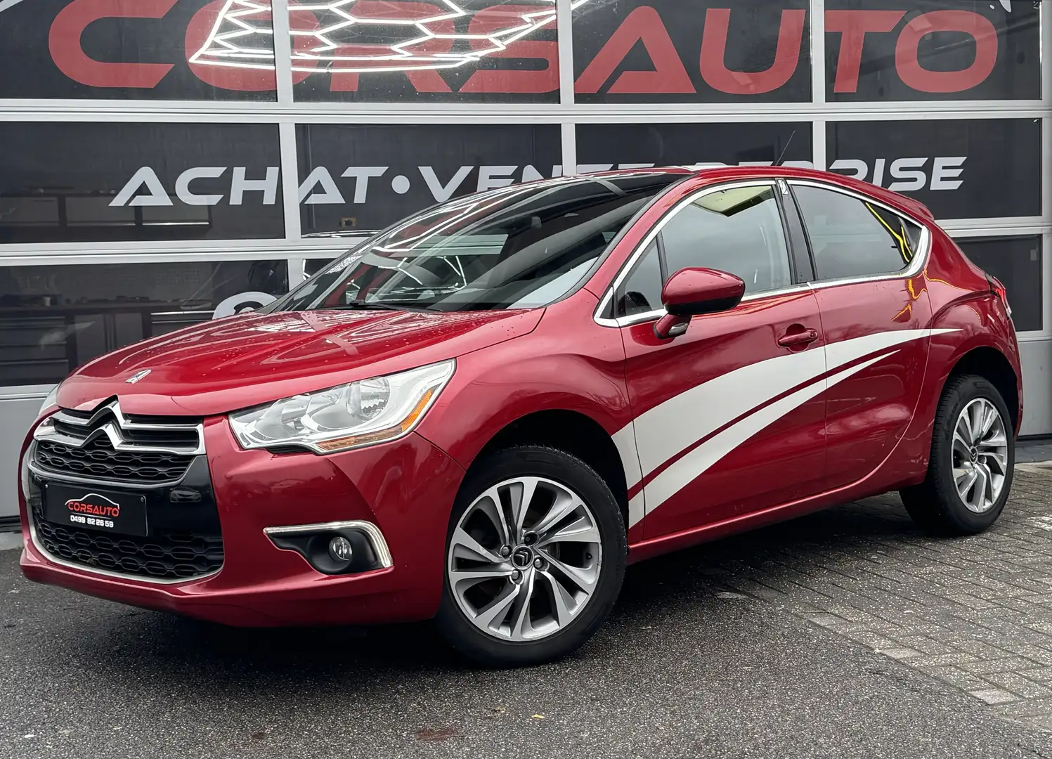 Citroen DS4 DS4 1.6 HDi CUIR CLIM CRUISE NAV TEL JA Rot - 1